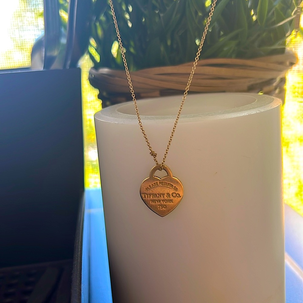 tiffany gold necklace